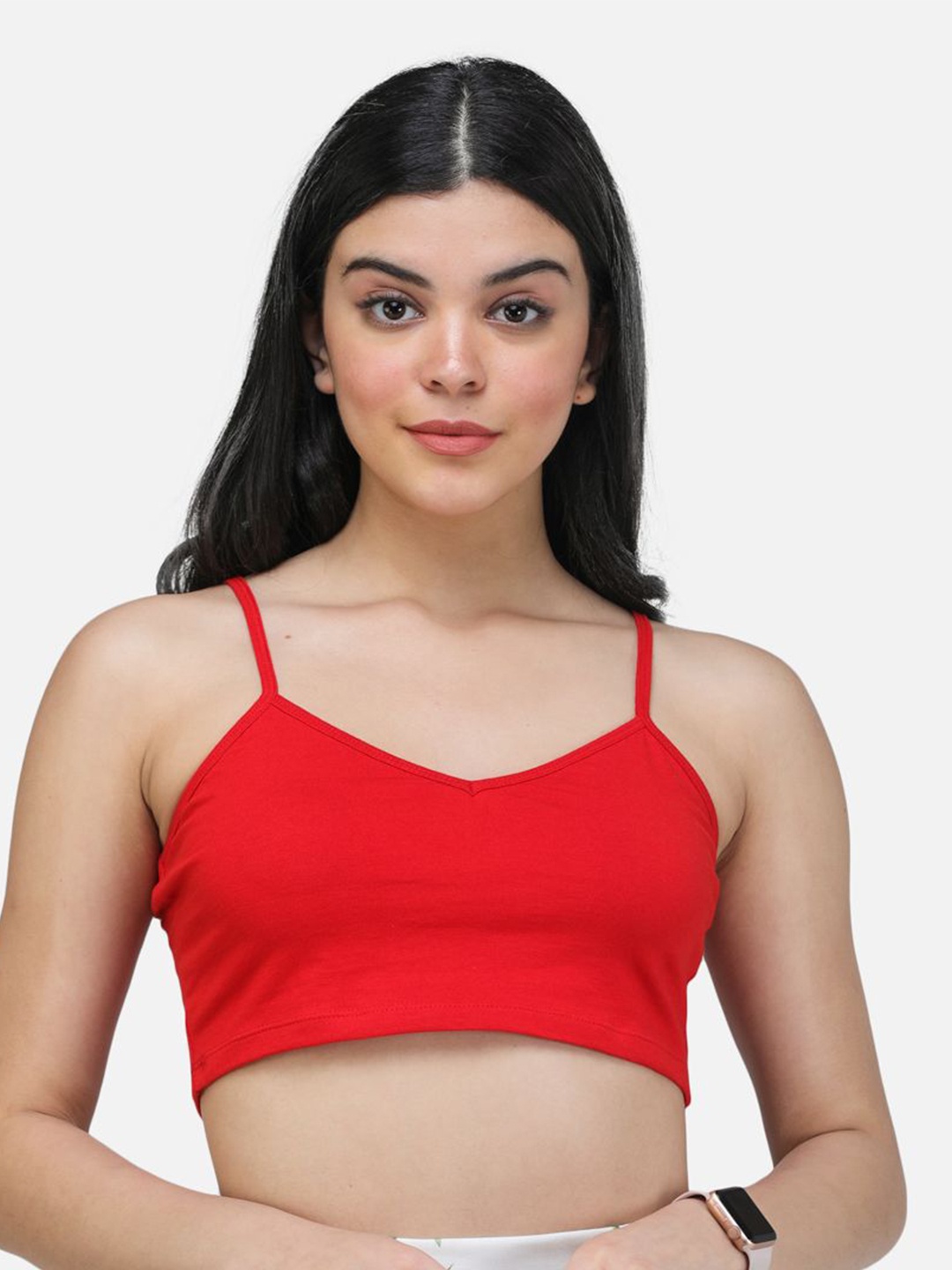 

BAESD Bralette Crop Top, Red
