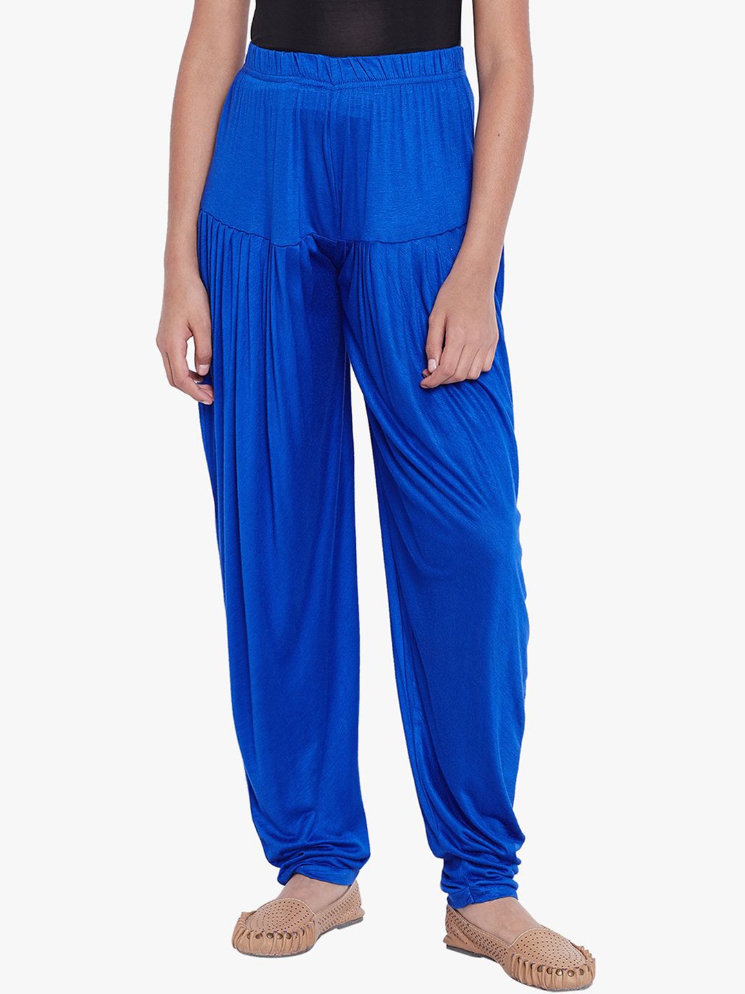 

THE PAJAMA FACTORY Girls Solid Dhoti Pant, Blue