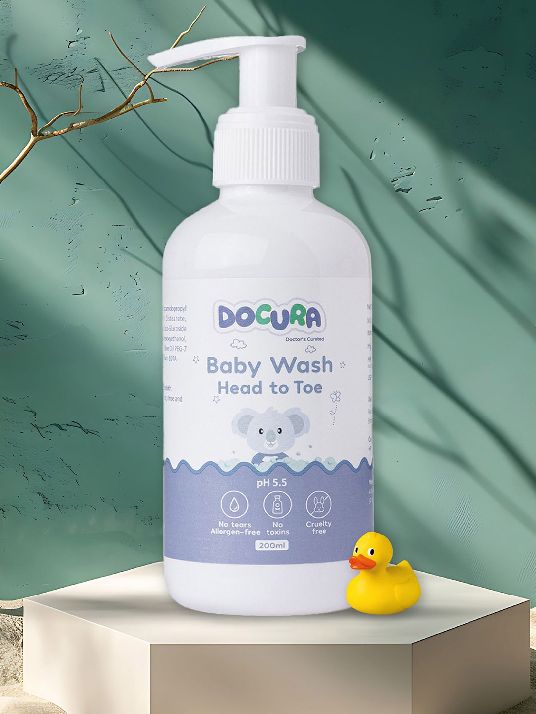 

DOCURA Baby Wash Head to Toe with Olive Oil & Grapefruit - 200 ml, Purple