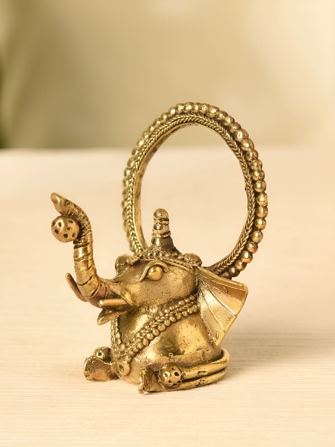 

JAYPORE Bronze-Toned Religious Figurine Showpiece