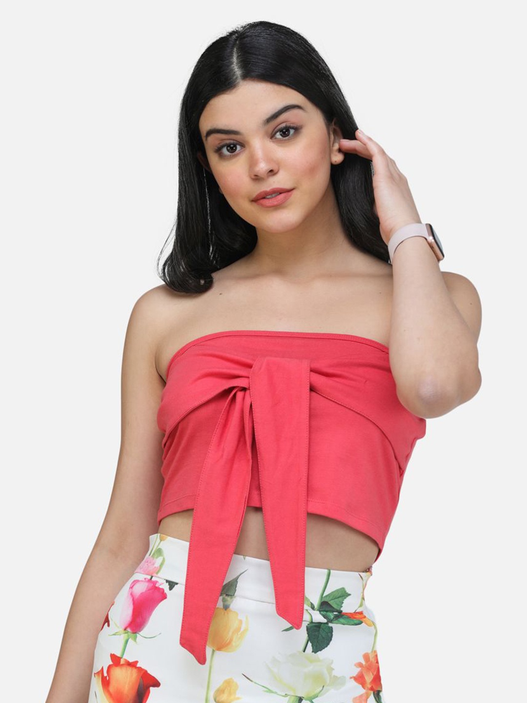 

BAESD Tube Crop Top, Coral