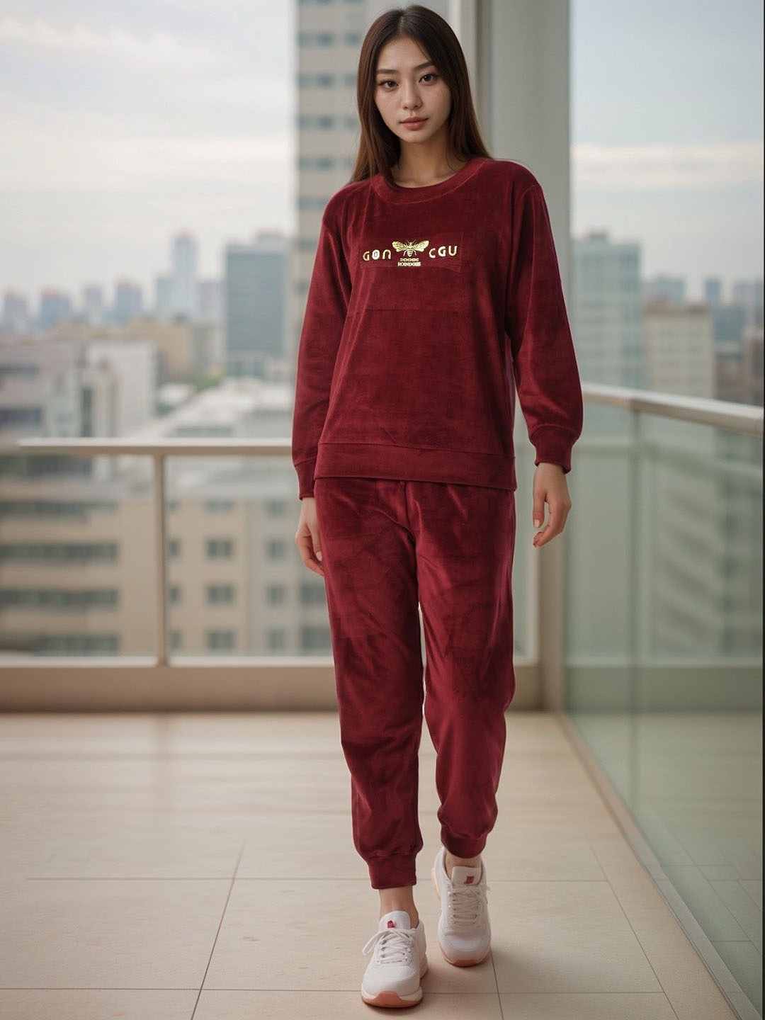 

BAESD Sweatshirt & Joggers Co-Ord, Maroon