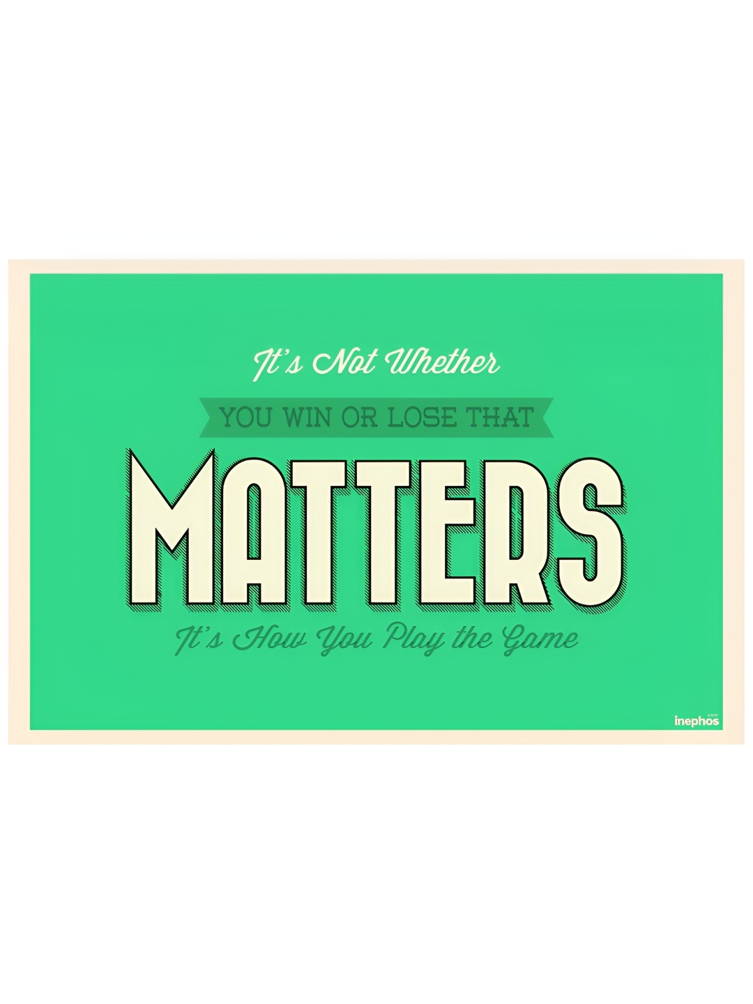 

Inephos Green & White Paper Creative Artwork Wall Posters
