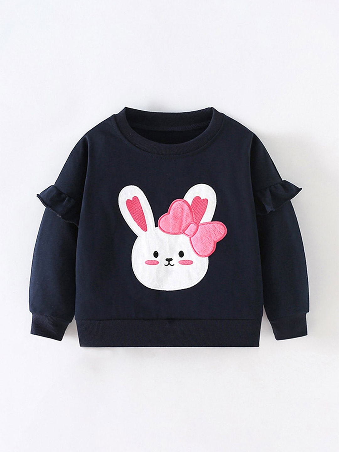 

LULU & SKY Girls Sweatshirt, Navy blue