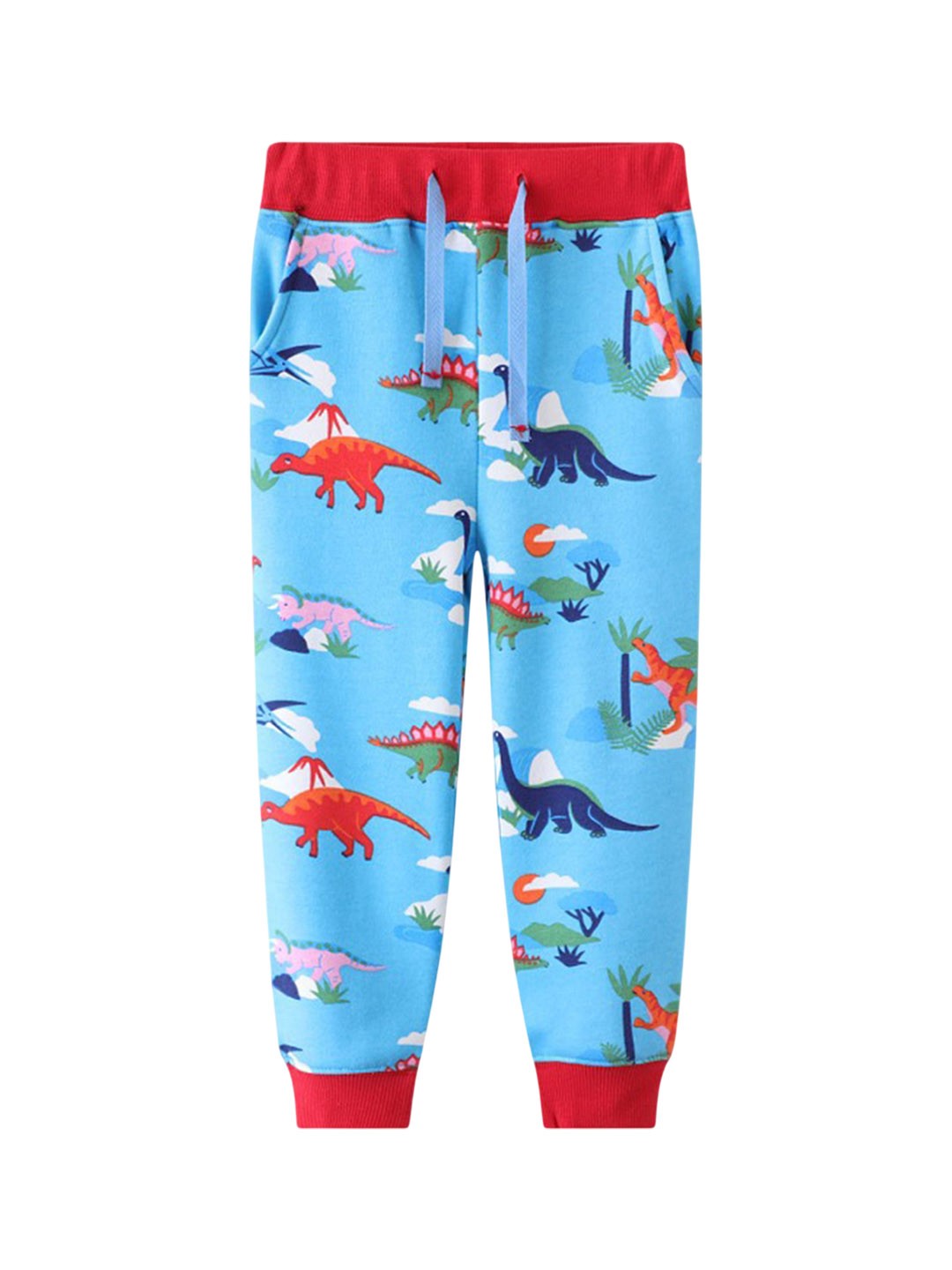 

LULU & SKY Boys Printed High-Rise Lounge Pants, Blue