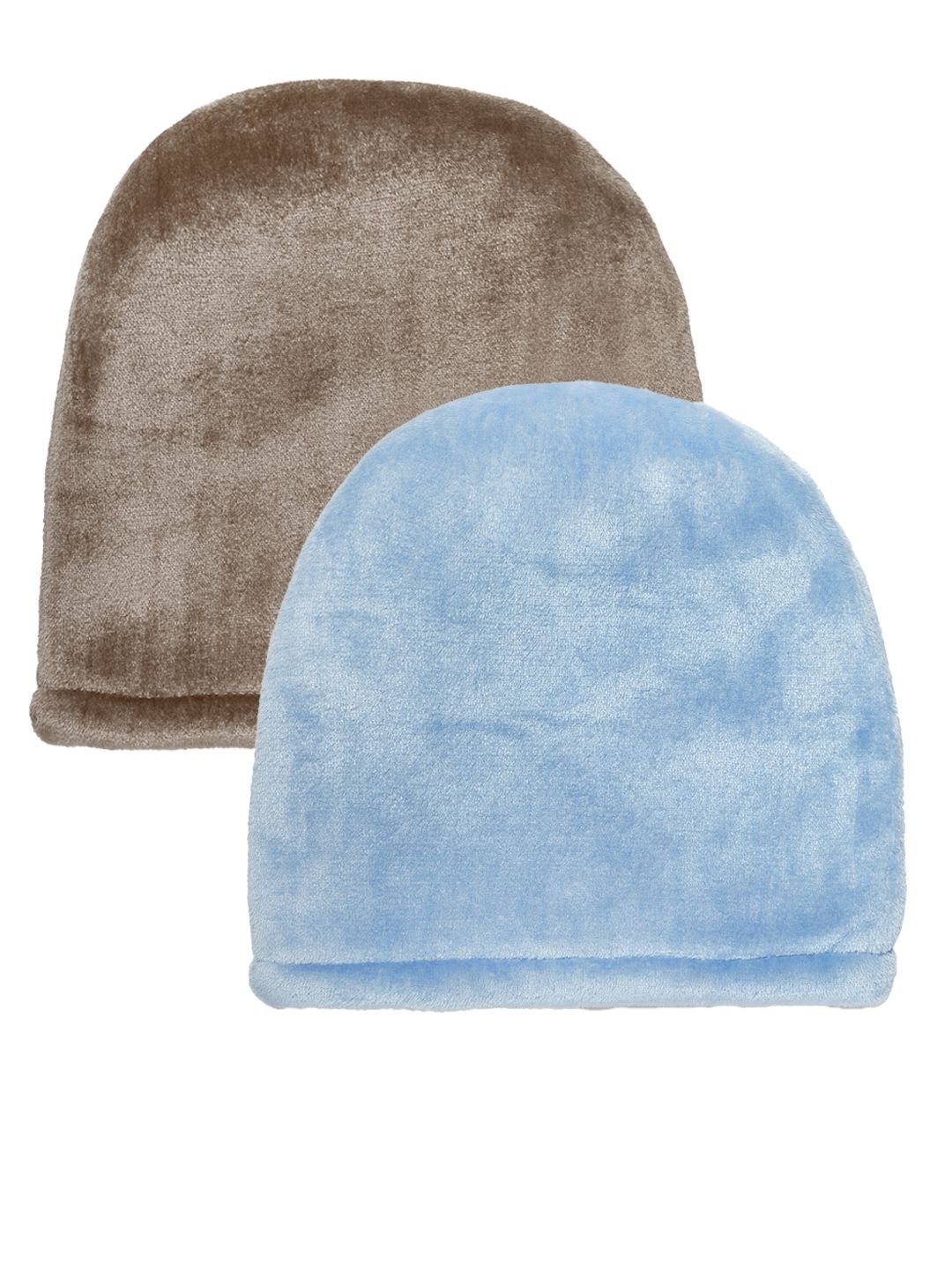 

KLOTTHE Pack Of 2 Men Woollen Beanie Caps, Blue