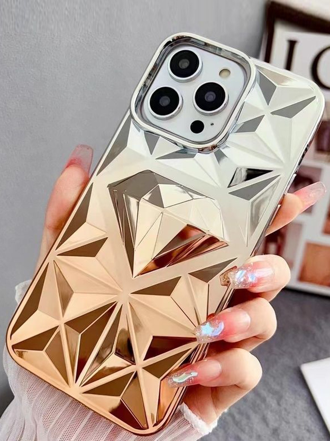 

Luxury Kase Conversational Printed iPhone 14 Pro Max Back Case Mobile Accessories, Orange