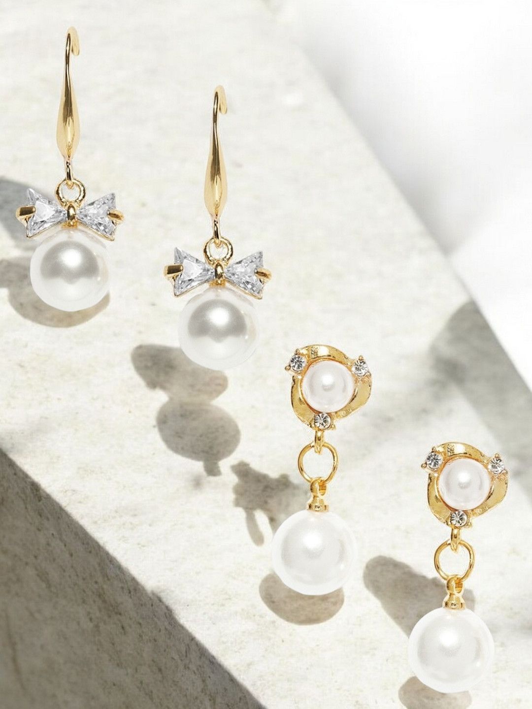 

OOMPH Contemporary Drop Earrings, Gold