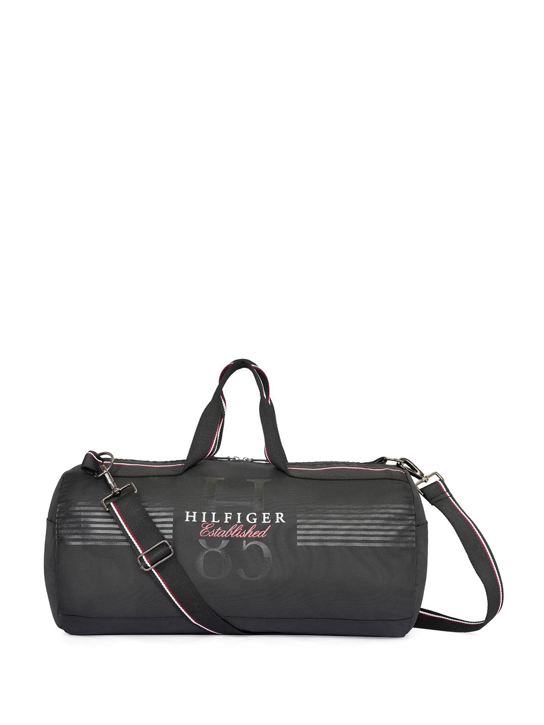 

Tommy Hilfiger Printed Medium Casual Duffel Bag, Black