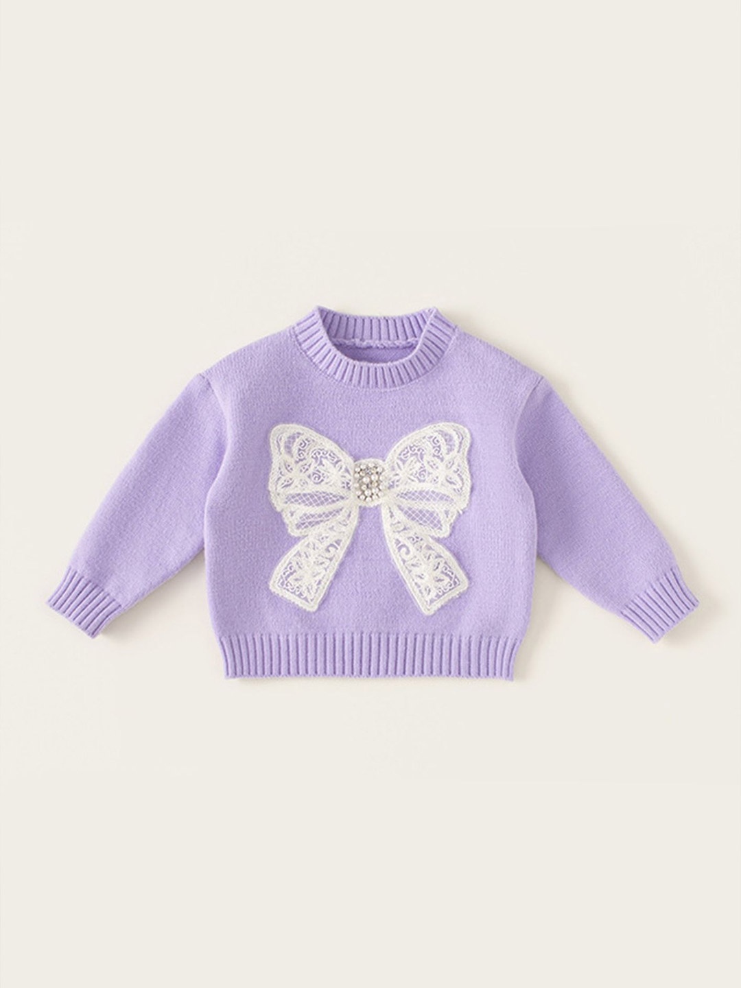 

LULU & SKY Girls Pullover, Purple