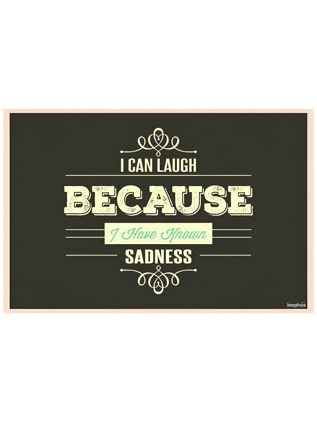 

Inephos Black & Green Quote Printed Wall Poster