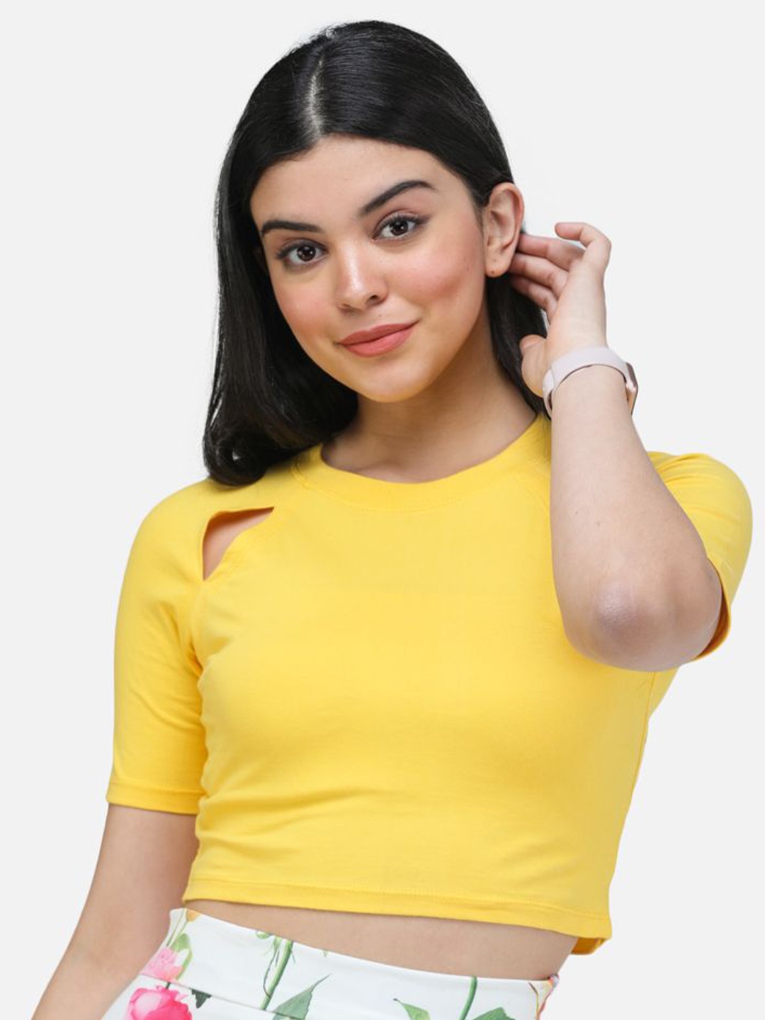 

BAESD Crop Top, Yellow