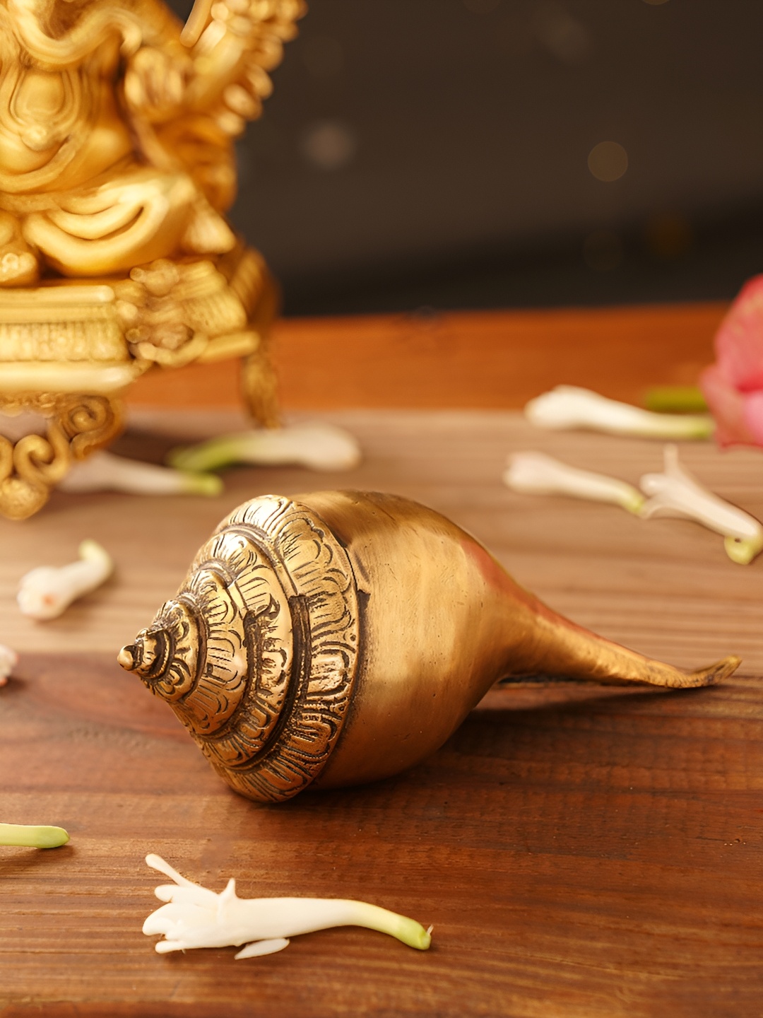 

JAYPORE Gold-Toned Religious Figurine Showpiece