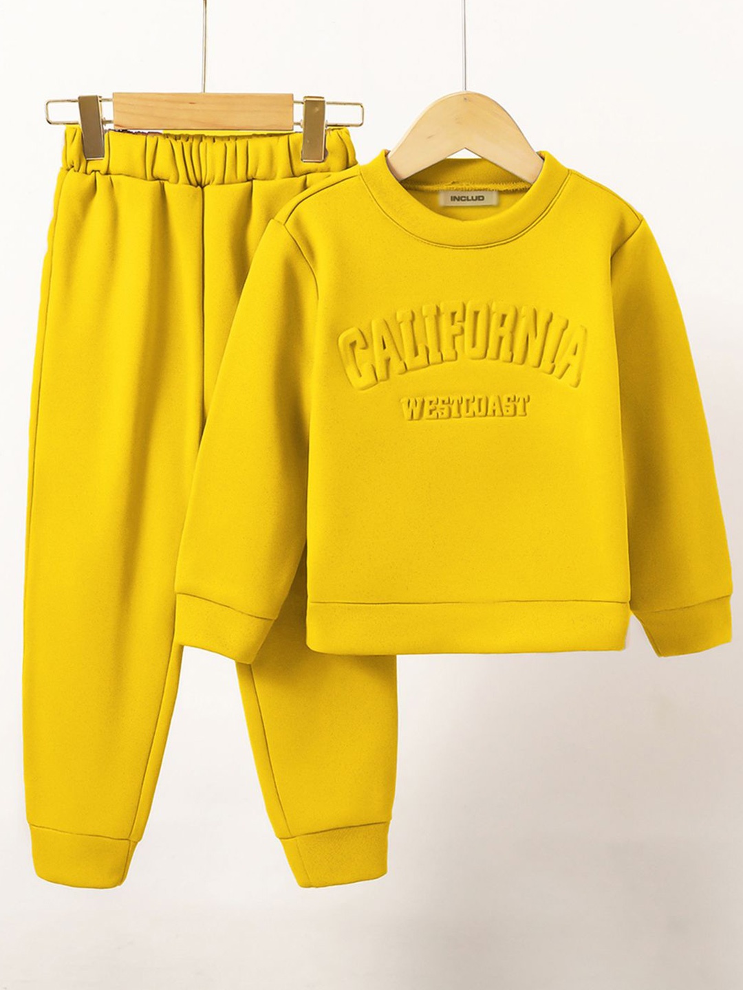 

INCLUD Boys Printed Trousers, Yellow