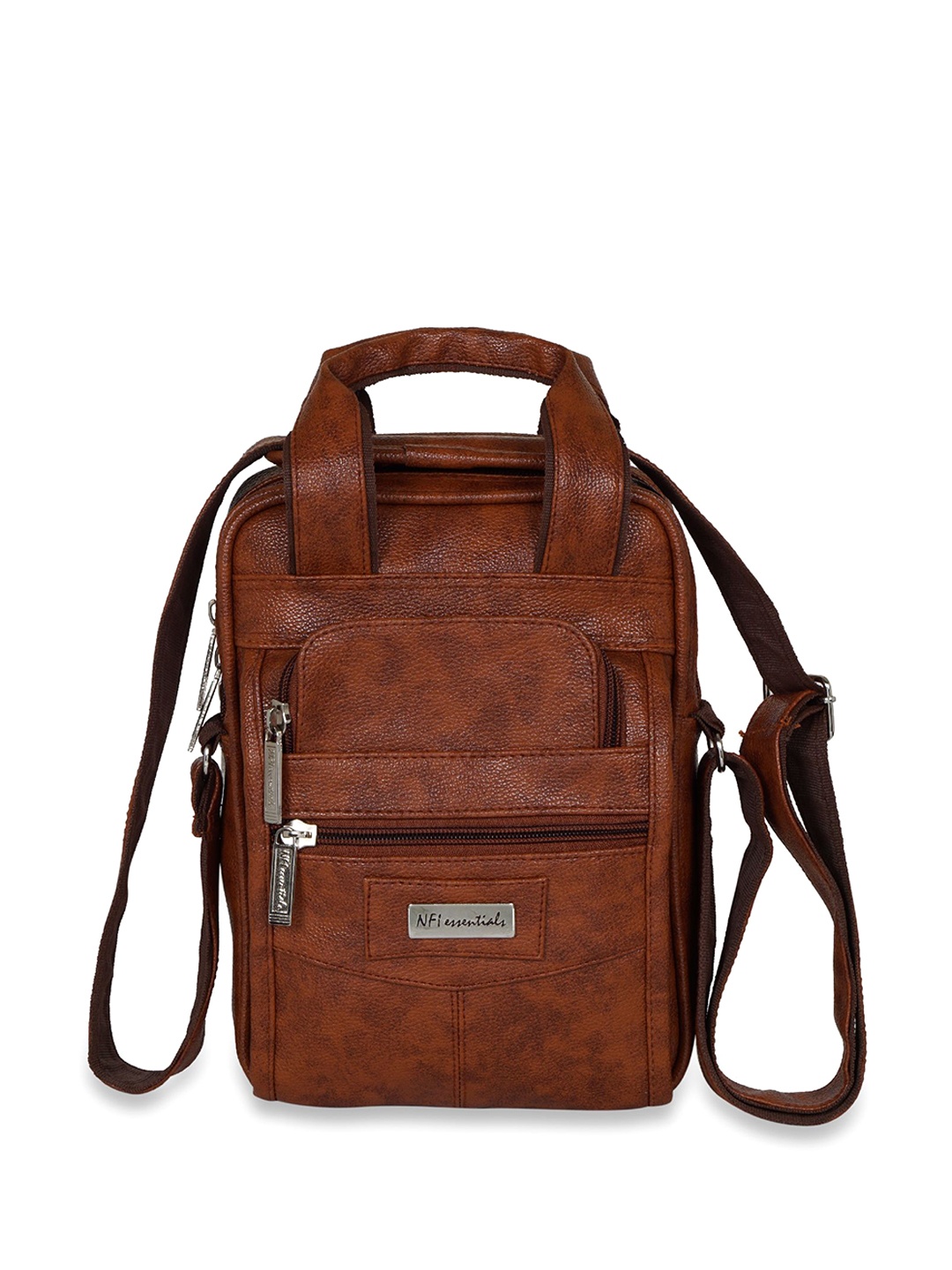 

NFI essentials Leather Sling Bag, Tan