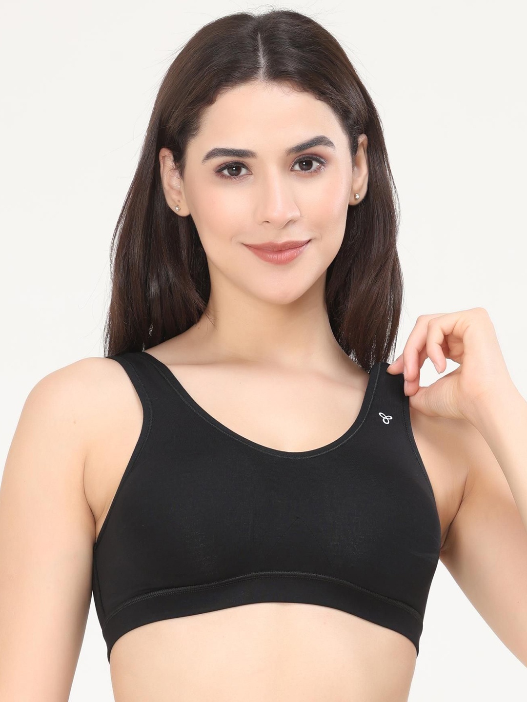 

Vismay Full Coverage Sports Bra, Black