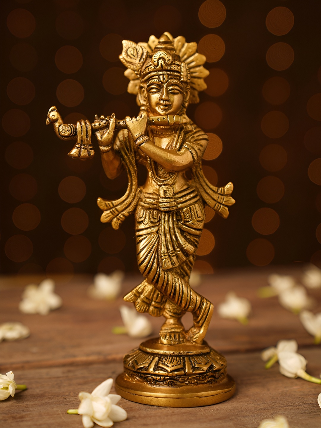 

JAYPORE Gold-Toned Religious Figurine Showpiece