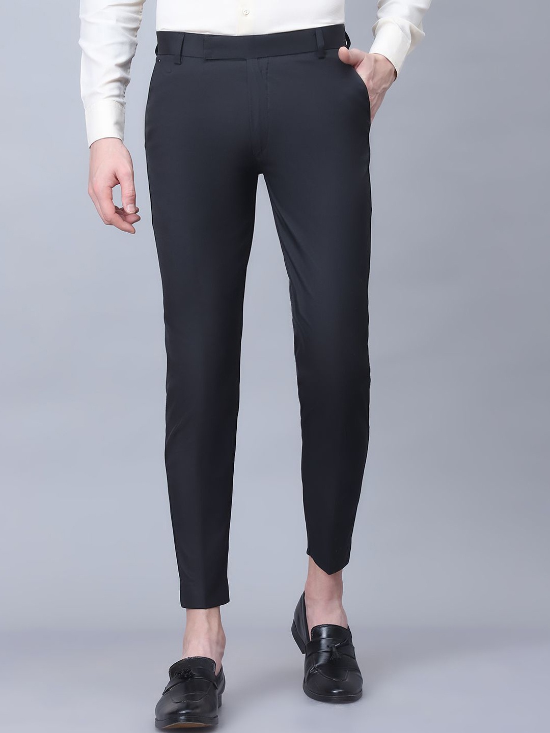 

Tanip Men Easy Wash Trousers, Navy blue