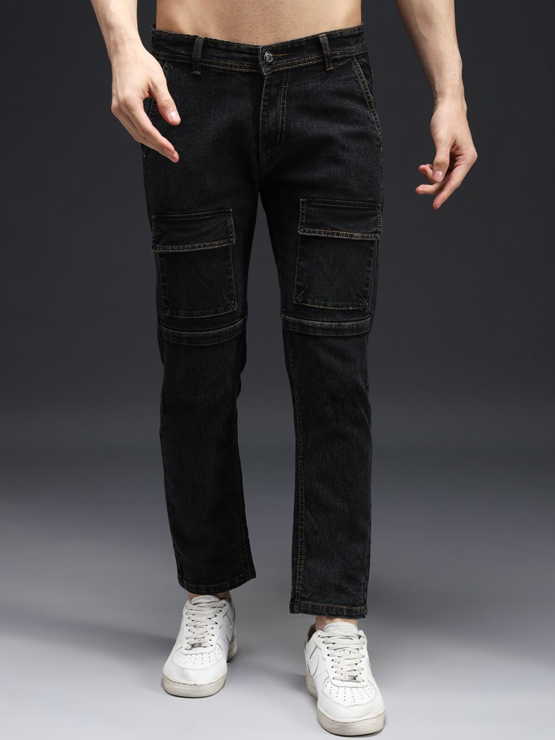 

DENIMLOOK Men Slim Fit Jeans, Black