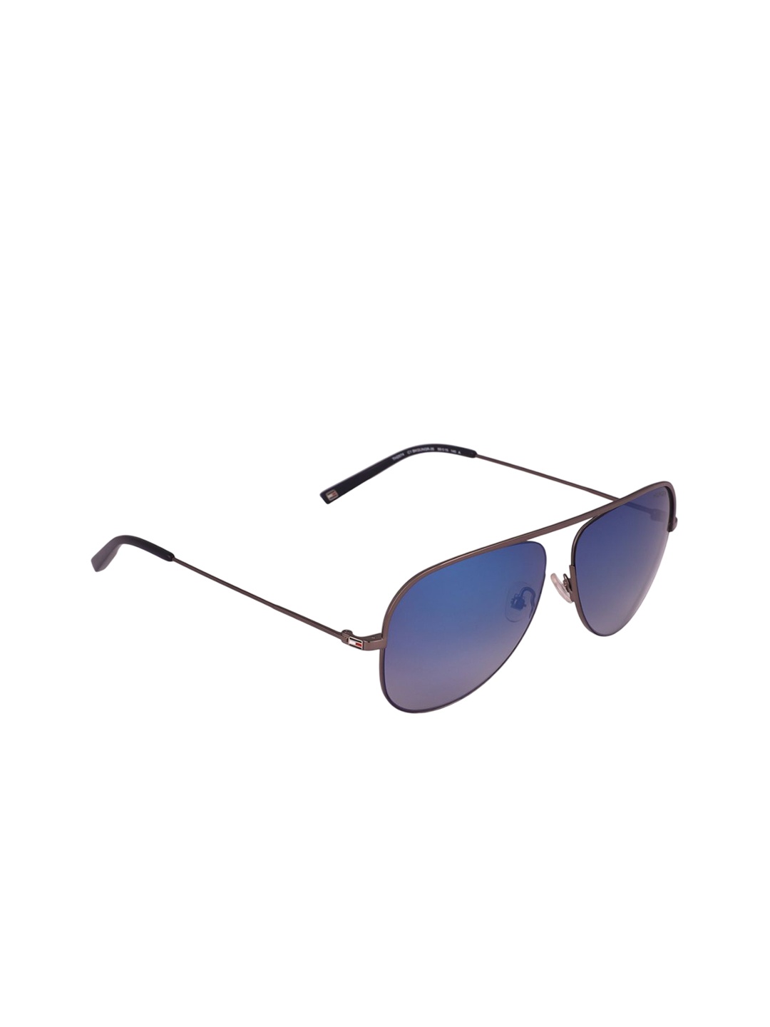 

Tommy Hilfiger Unisex Aviator Sunglasses with UV Protected Lens, Blue