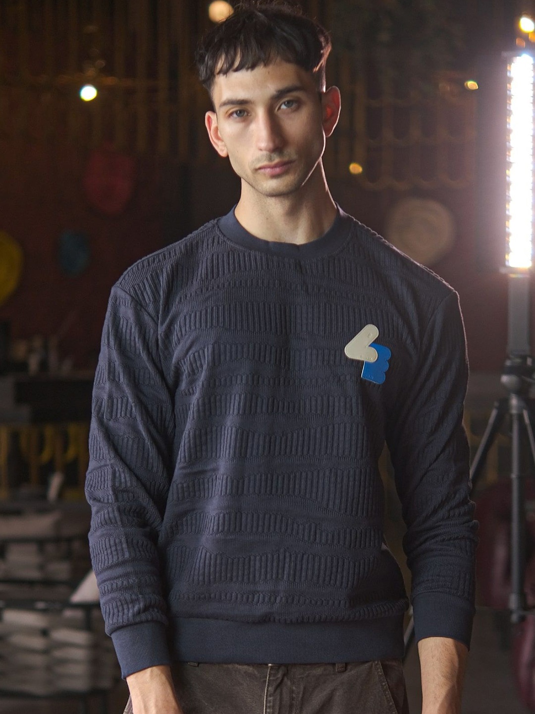 

ODETTE Men Sweatshirt, Navy blue