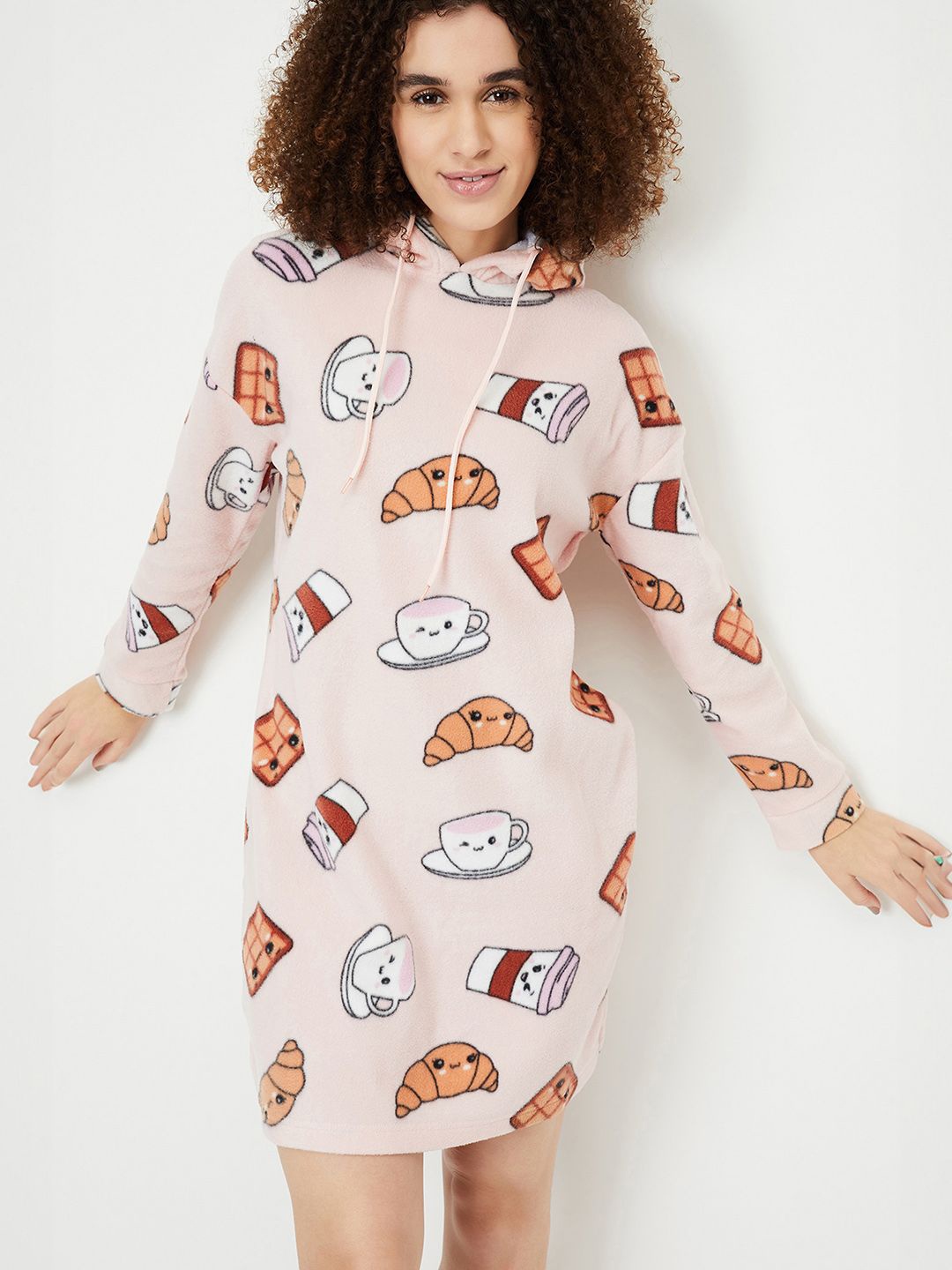 

max Printed Nightdress, Pink
