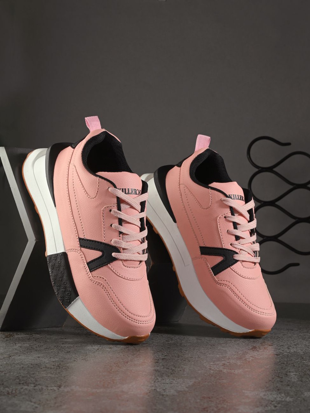 

Killer Women Colourblocked Sneakers, Pink