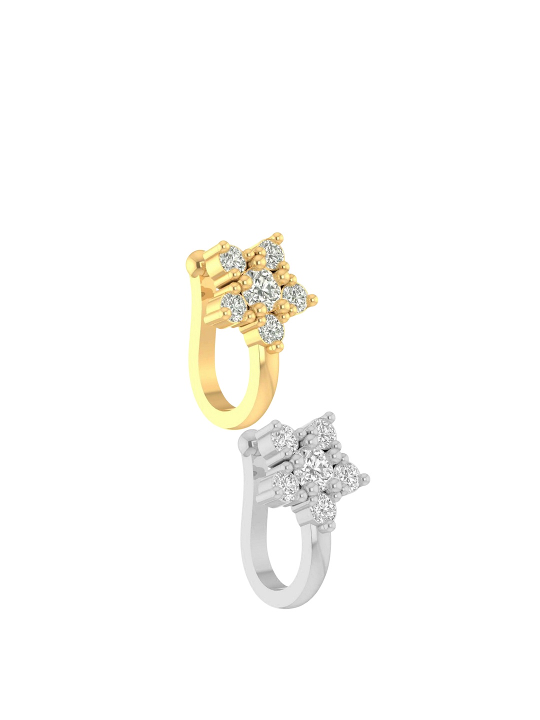 

VAMA Gold-Plated Cubic Zirconia Stud Nosepin