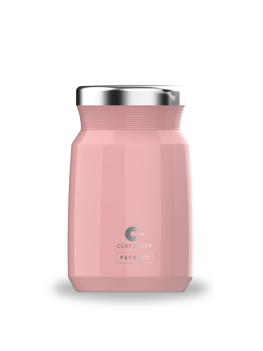 

Clay Craft Pink Aloha Thermo Steel 24 Hrs Hot/Cold Food Container 600 Ml