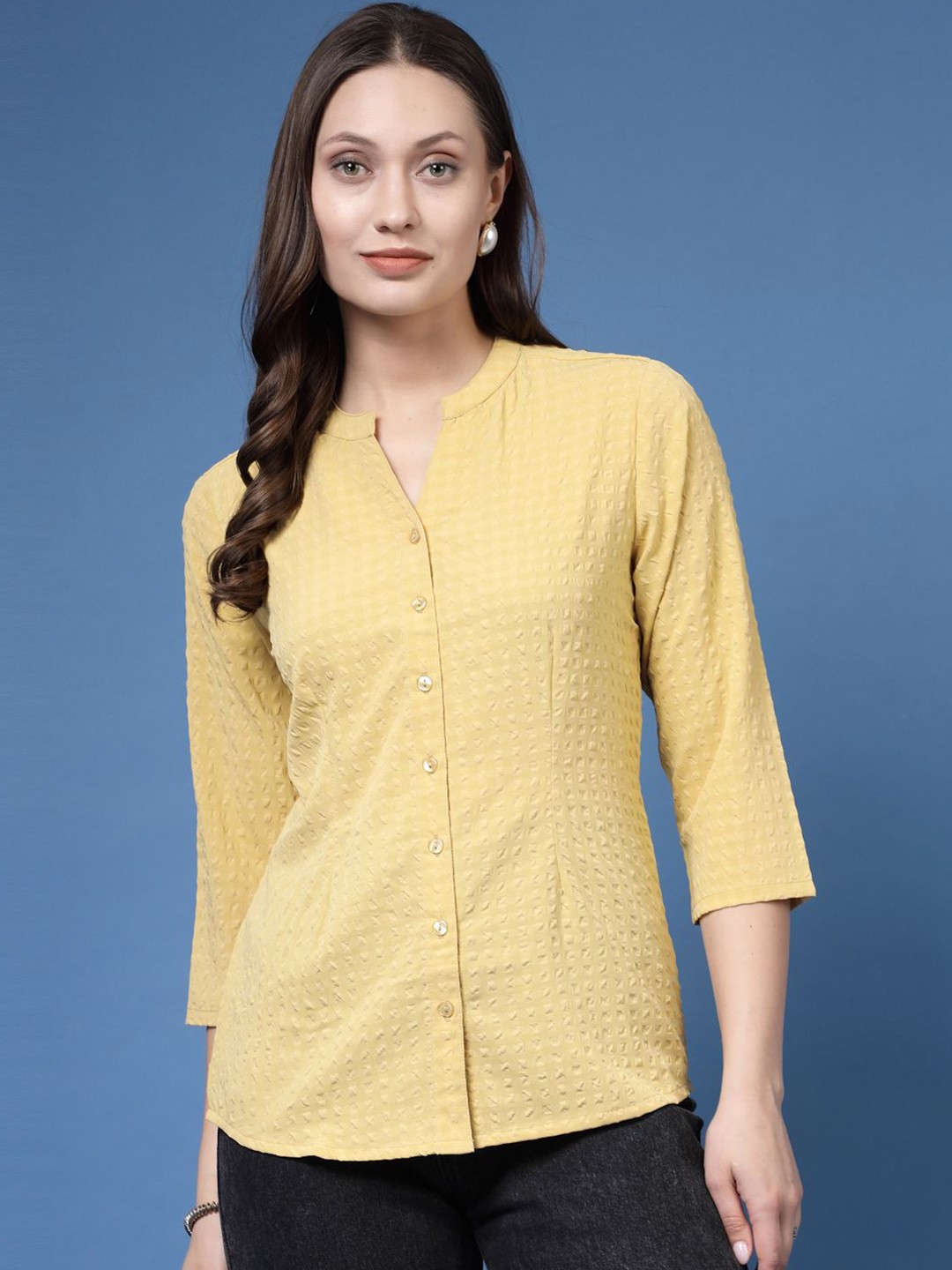 

BEING NAUGHTY Women Comfort Opaque Casual Shirt, Yellow
