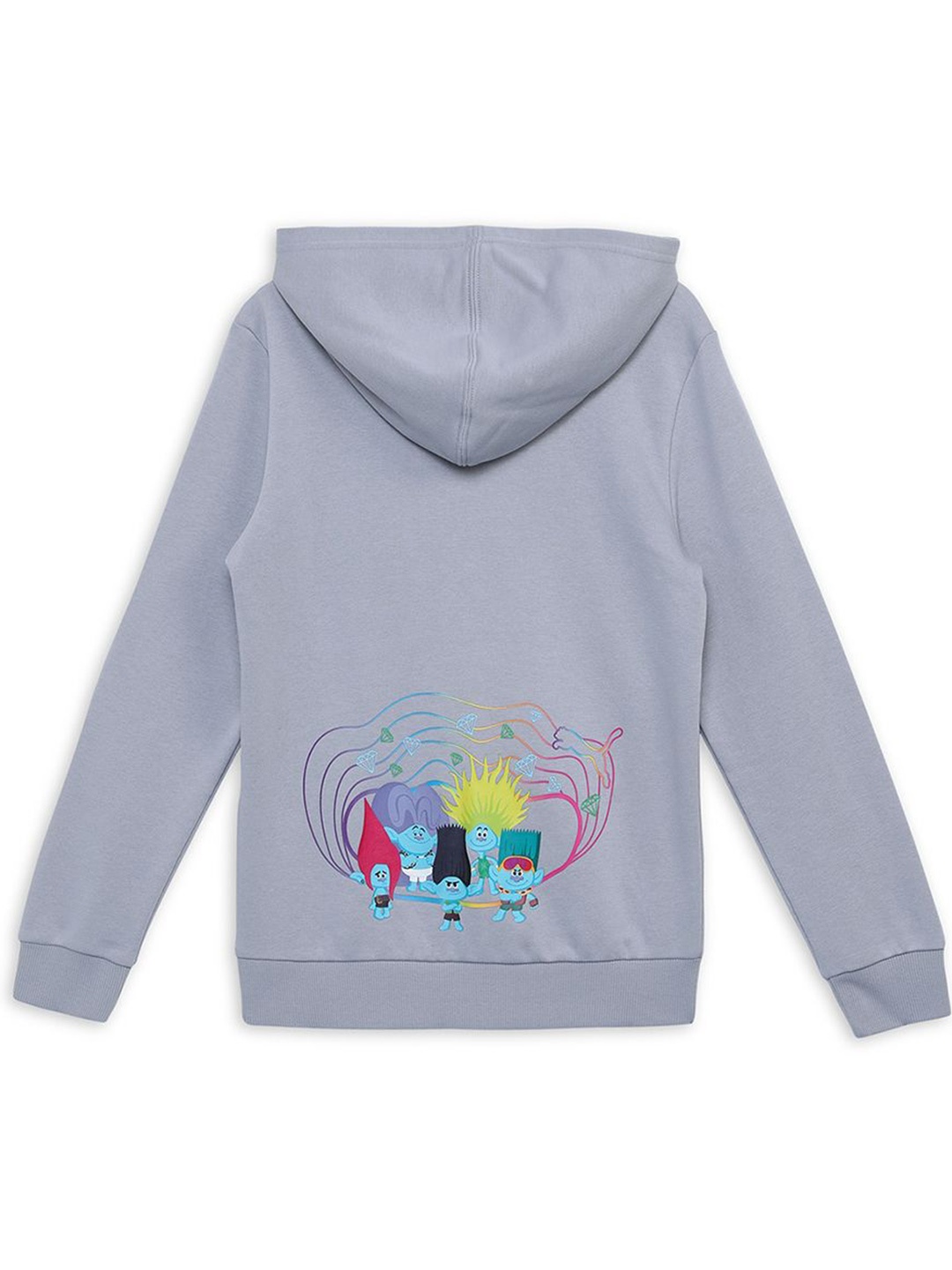 

Puma x Trolls Boys Printed Long Sleeve Hooded Sweatshirt, Grey