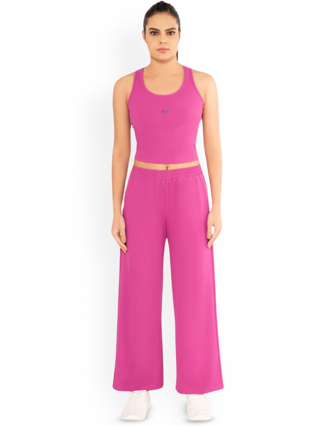 

STRCH Women Anti Odour Mid Rise Track Pants, Pink