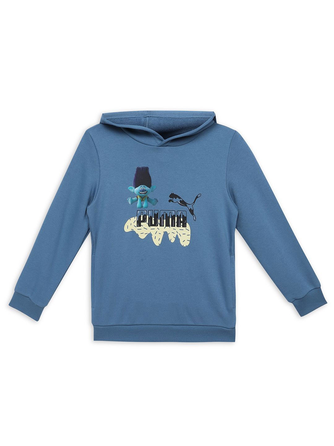 

Puma x Trolls Boys Printed Long Sleeve Hooded Sweatshirt, Blue