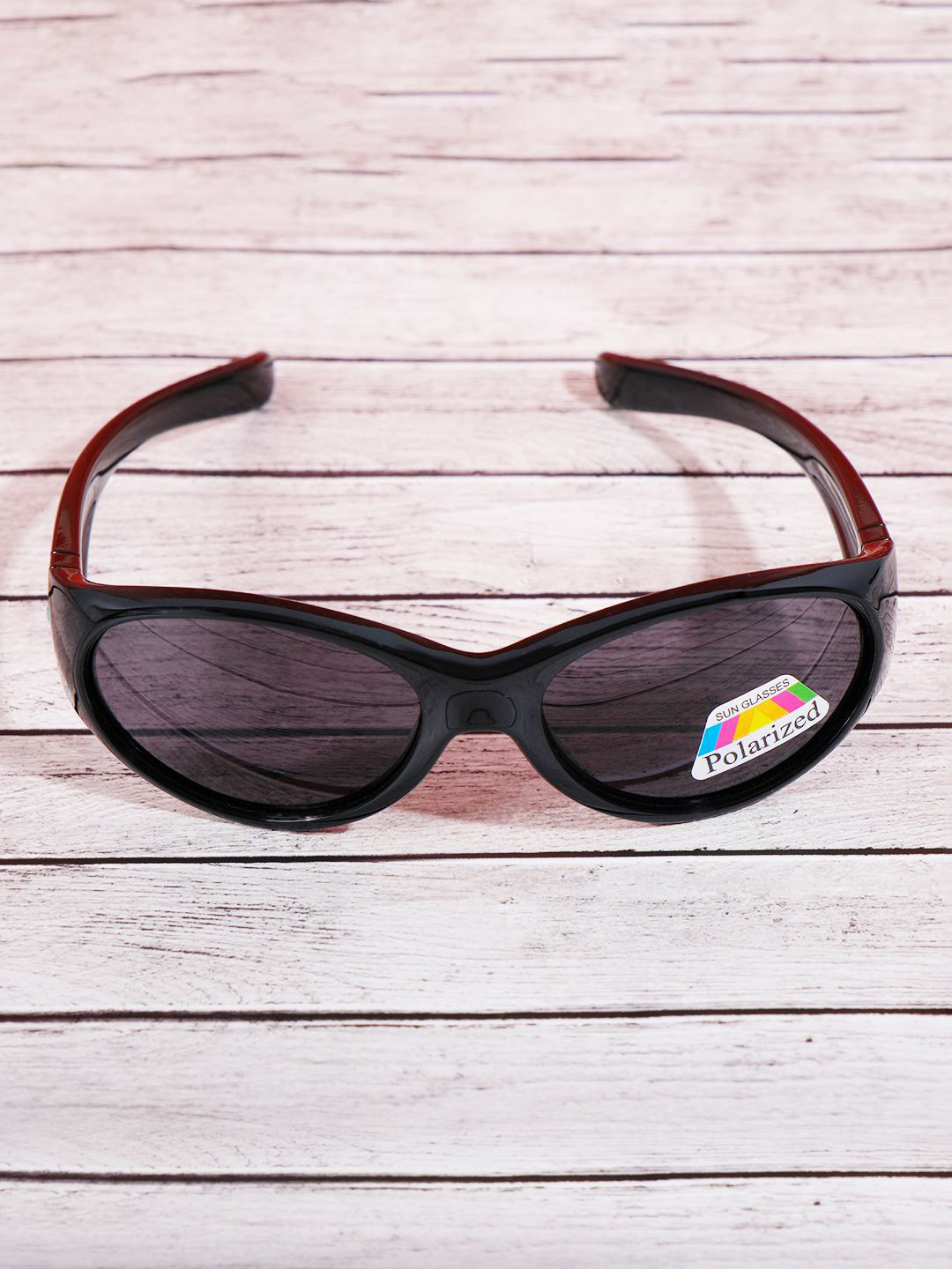 

DukieKooky Unisex Kids Rectangle Sunglasses with Polarised and UV Protected Lens, Black