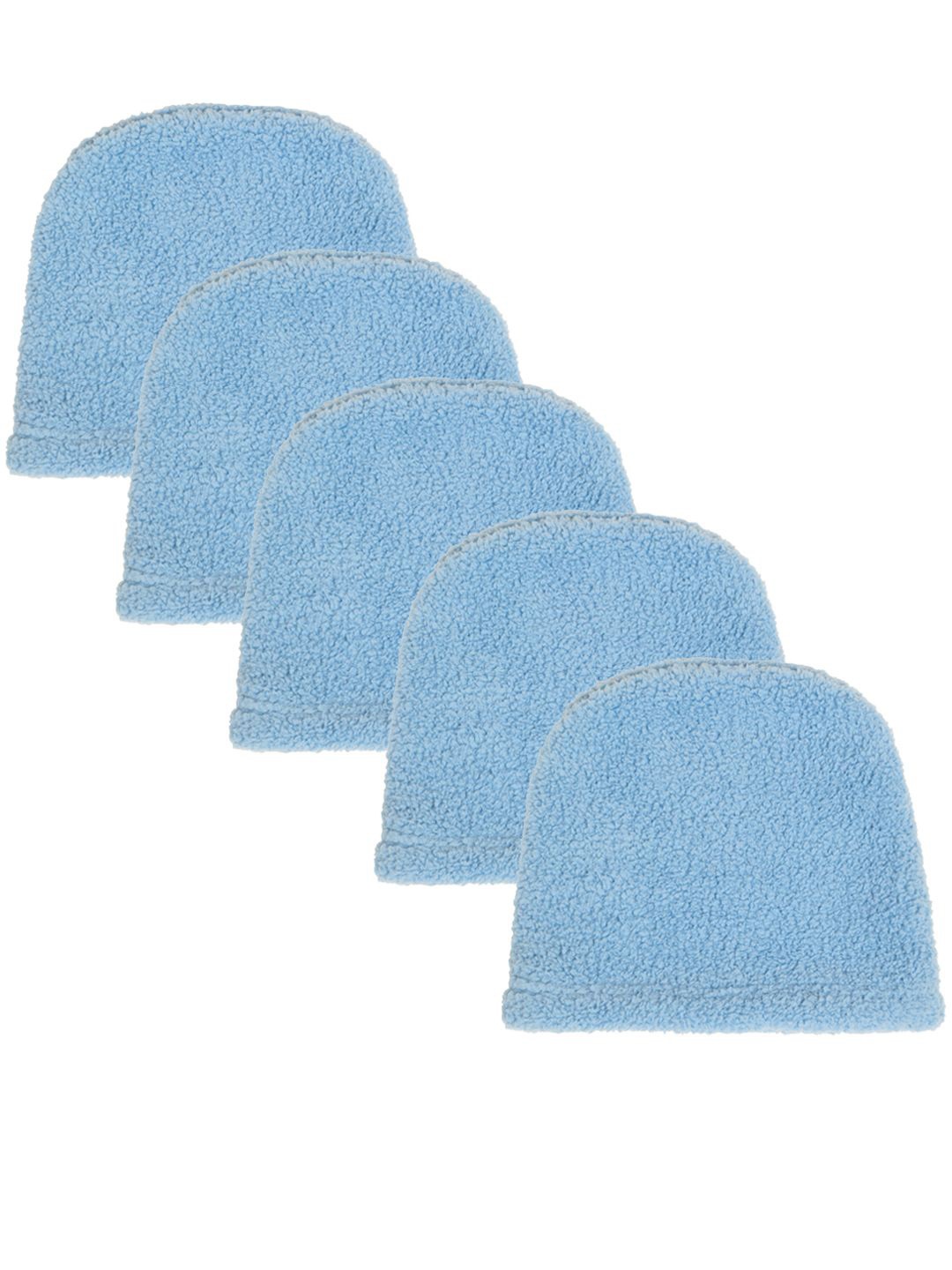 

KLOTTHE Men Pack Of 5 Woolen Beanie Caps, Blue
