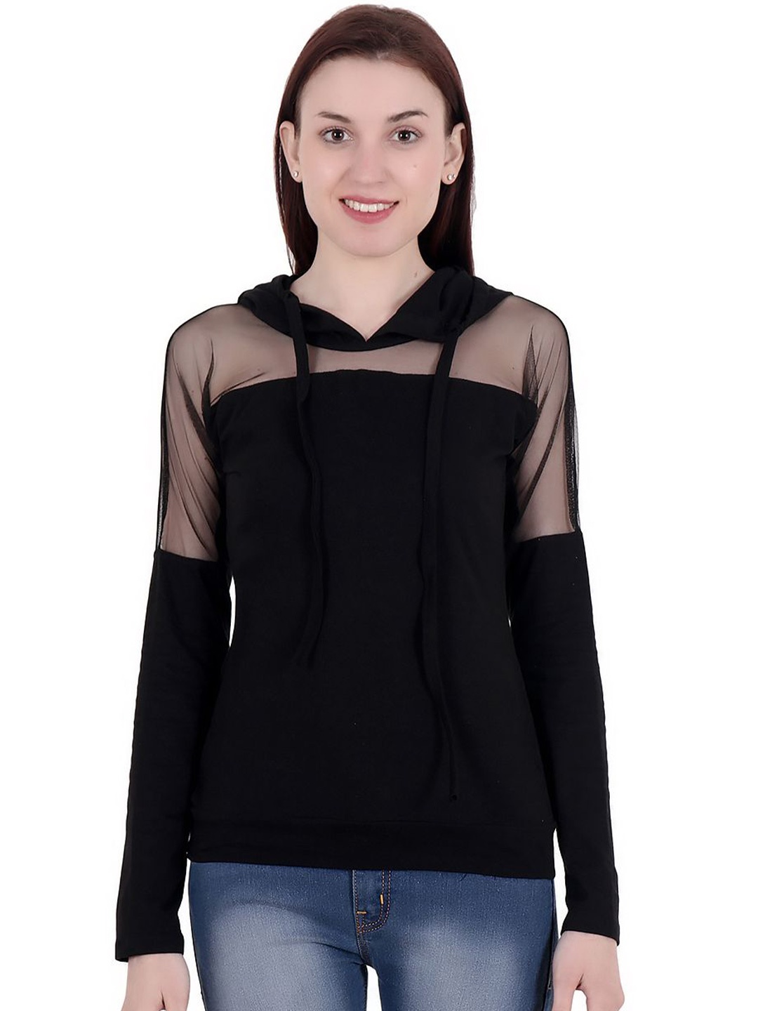 

BAESD Tie-Up Neck Top, Black