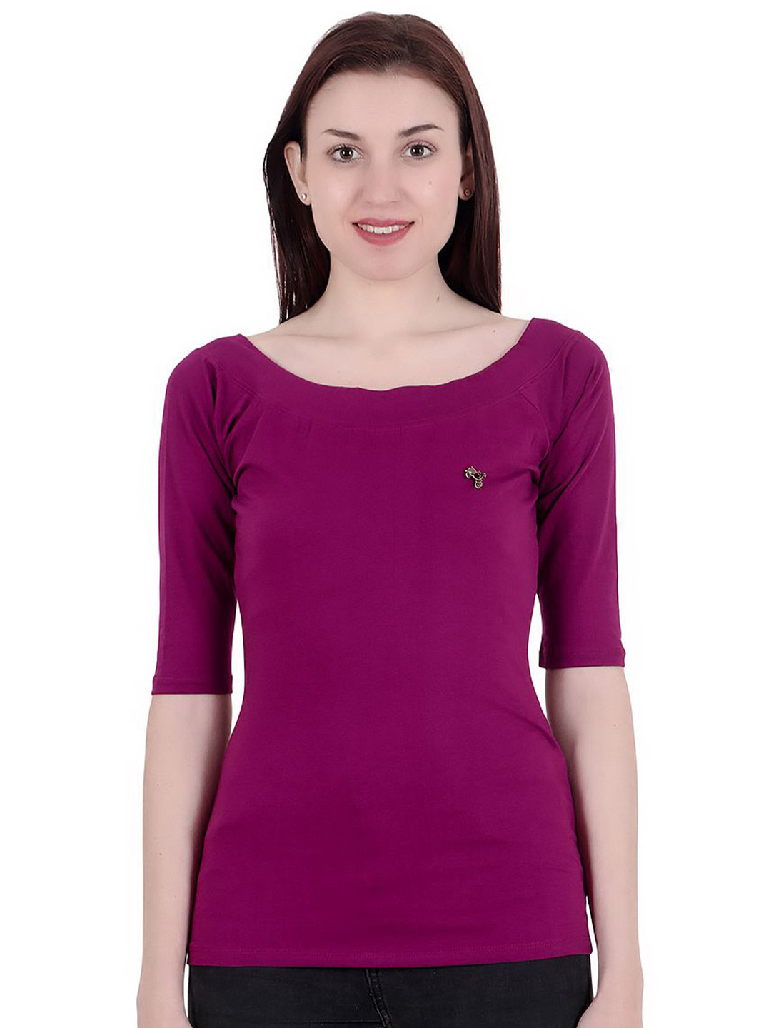 

BAESD Applique Top, Magenta