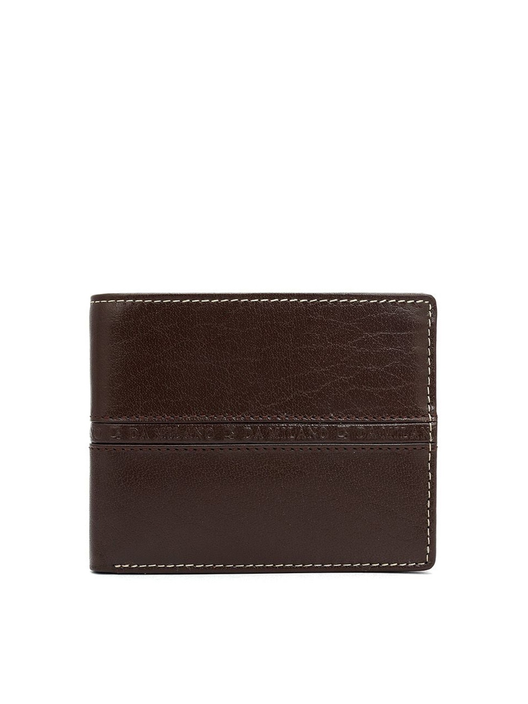 

Da Milano Men Leather Two Fold Wallet, Brown