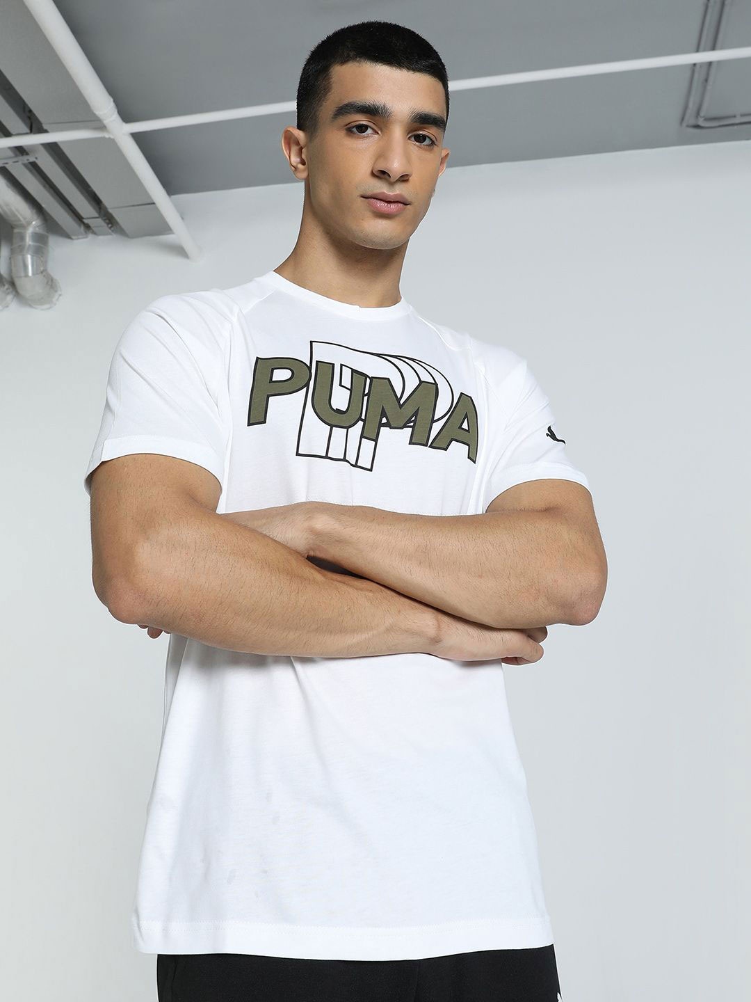 

Puma Modern Sports Logo Men's T-Shirt, White