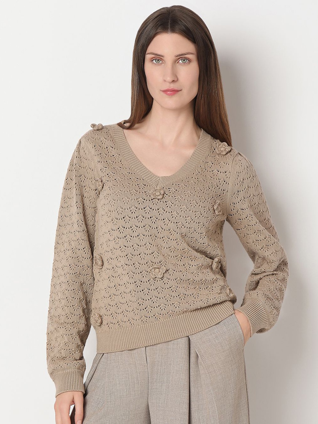 

Vero Moda Women Pullover, Beige