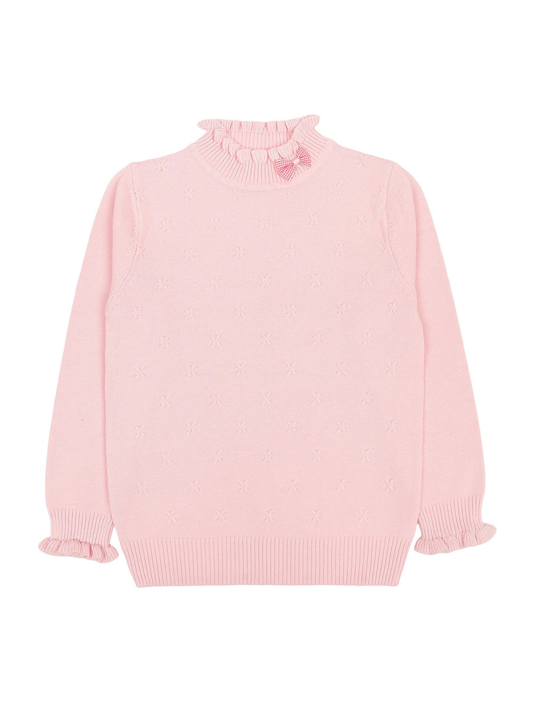 

KNITCO Girls Cable Knit Pullover, Pink