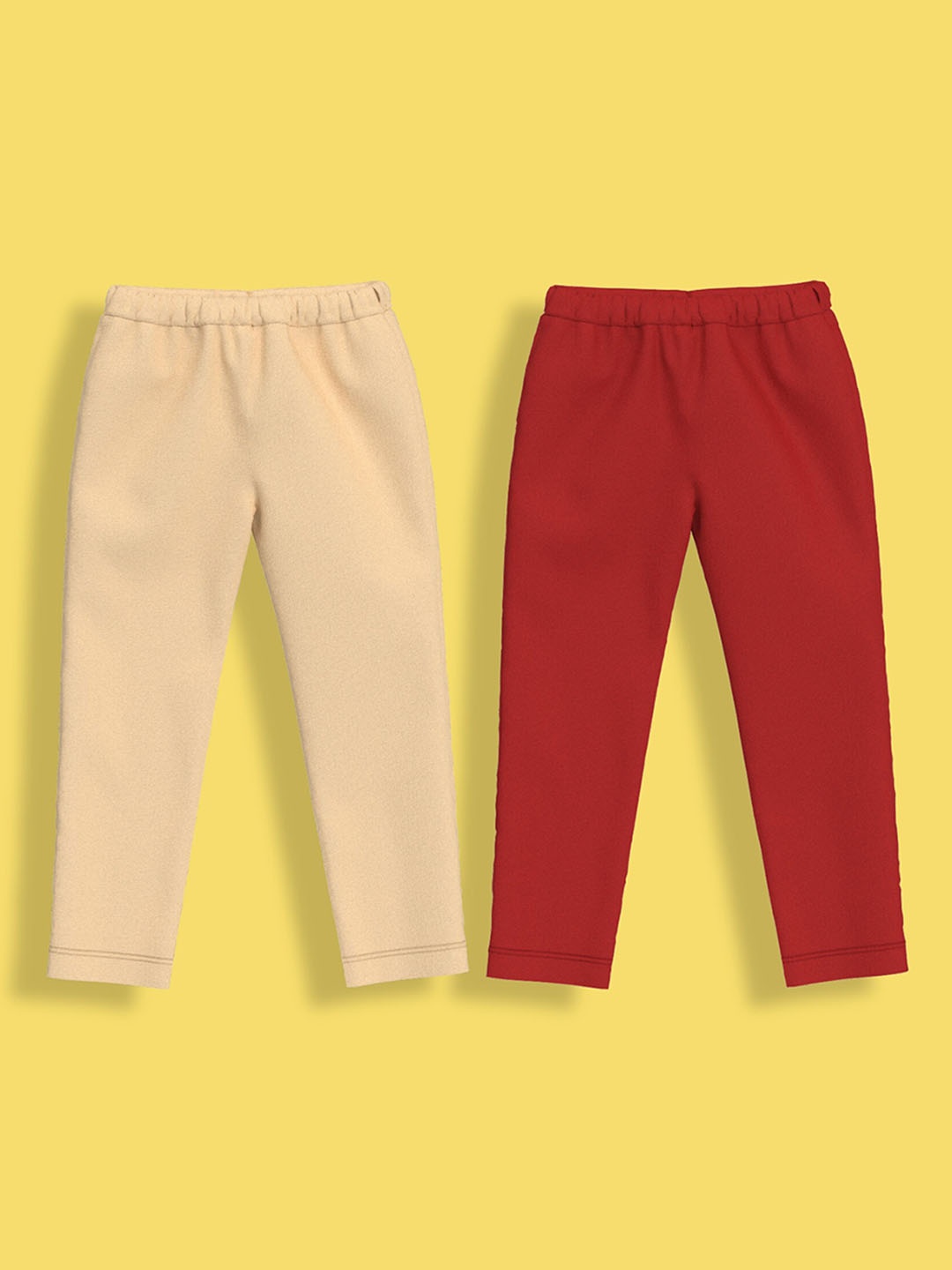 

Orange Sugar Infants Girls Pack Of 2 Mid-Rise Ankle-Length Leggings, Red