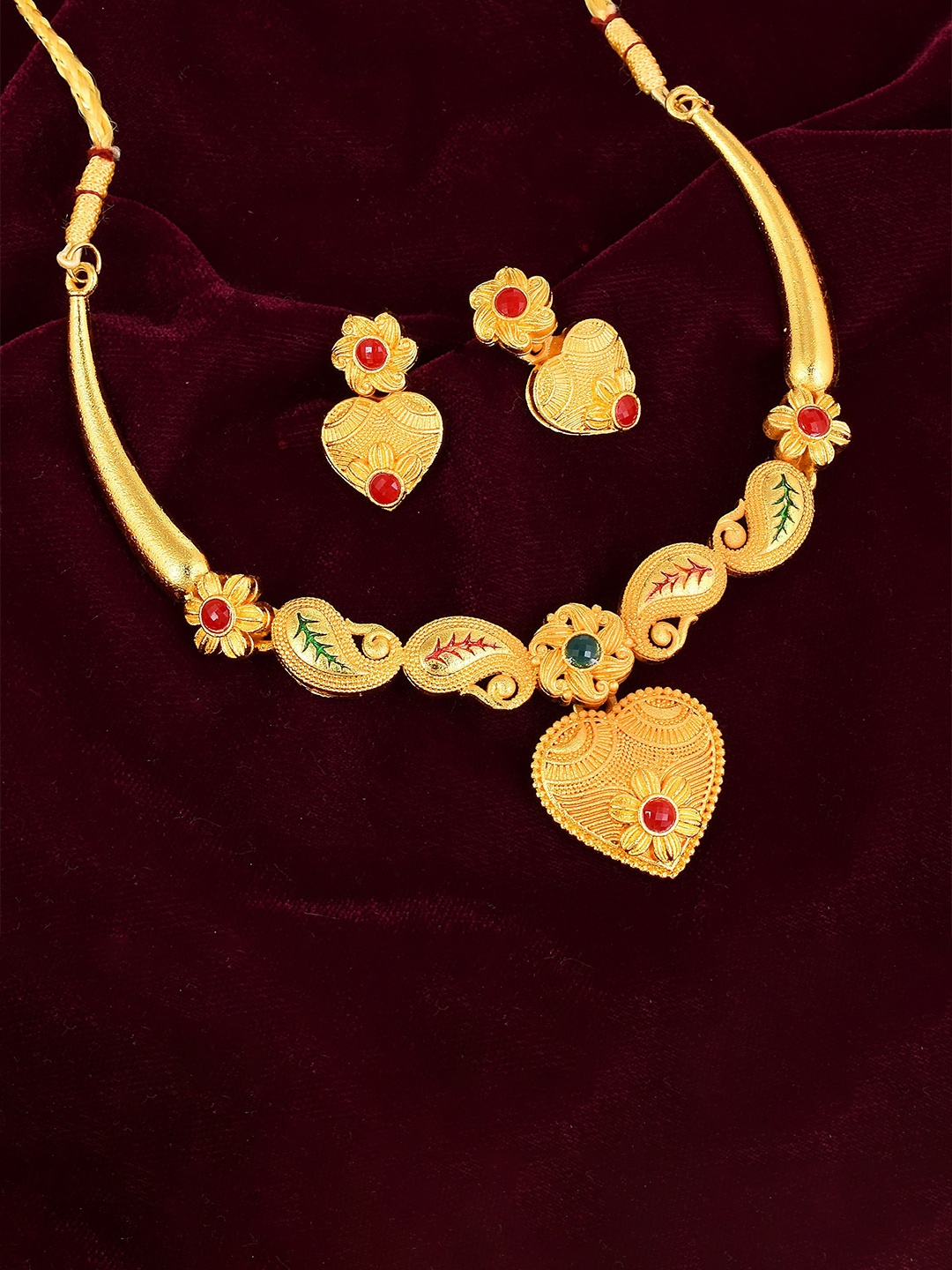 

MEMOIR Gold-Plated CZ-Studded Jewellery Set