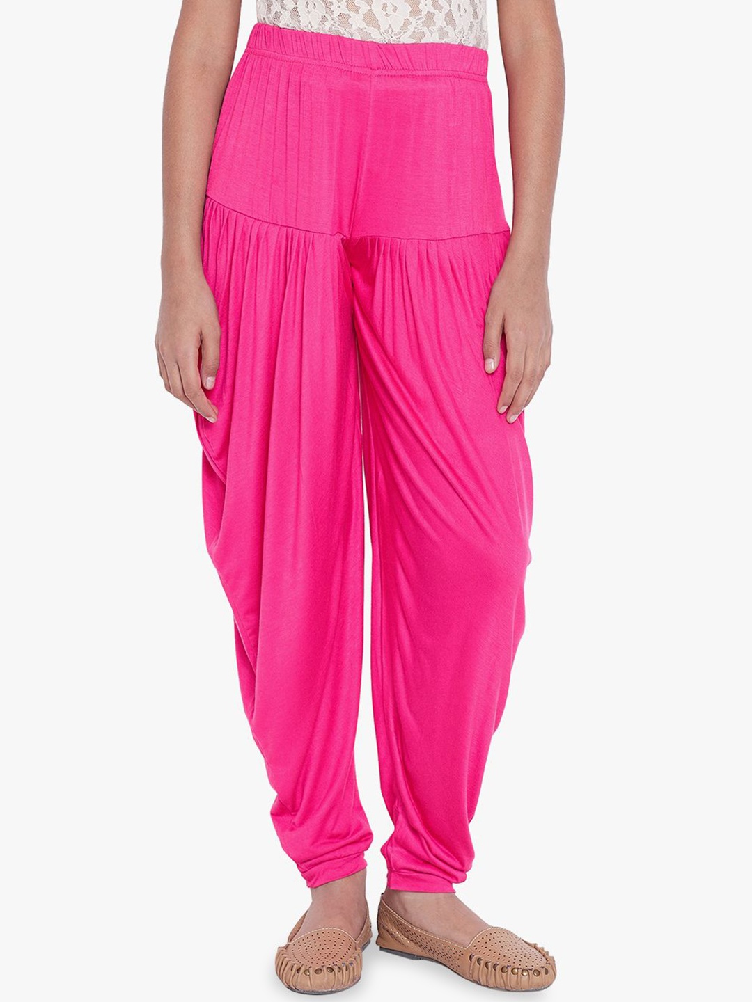 

THE PAJAMA FACTORY Girls Dhoti Pant, Fuchsia