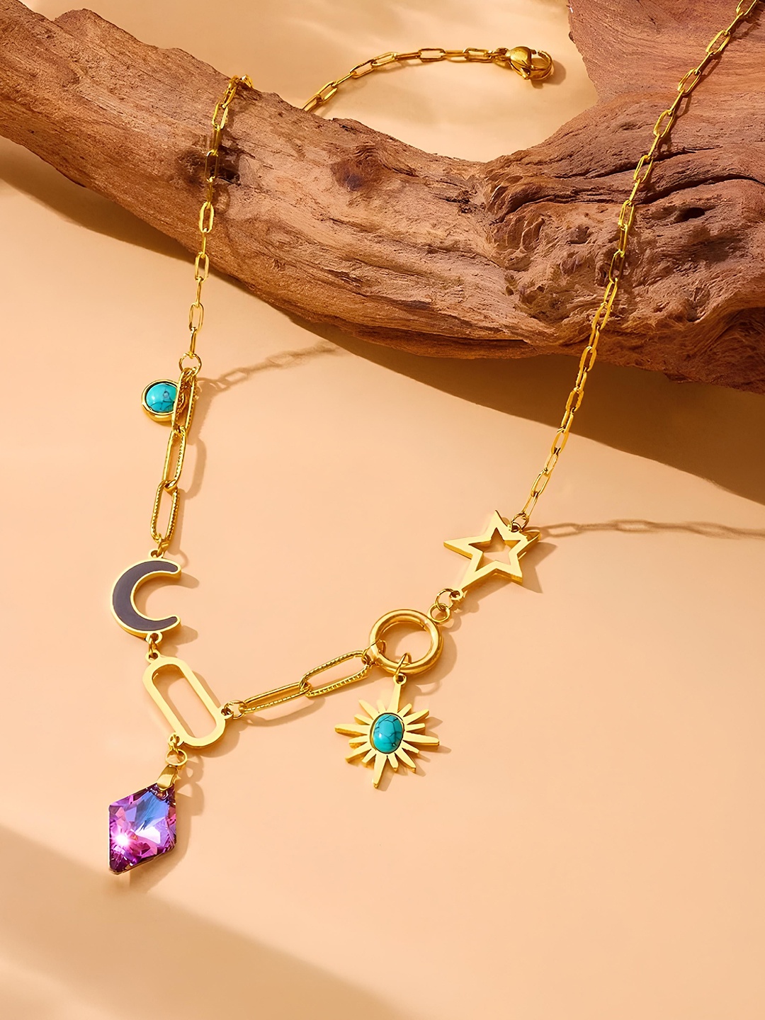 

KARISHMA KREATIONS Gold-Plated Anti-Tarnish Necklace