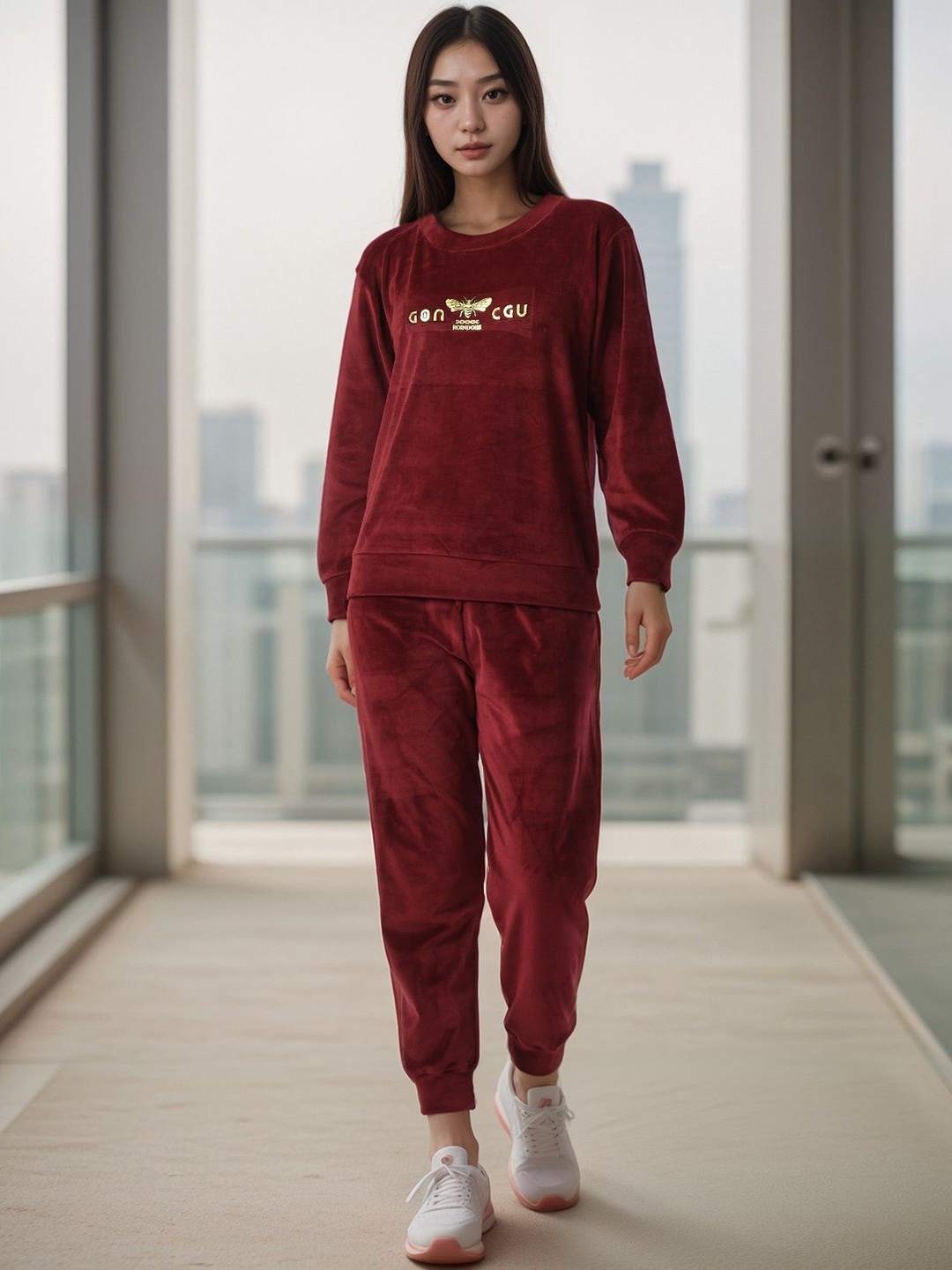 

BAESD Sweatshirt & Joggers Co-Ord, Maroon