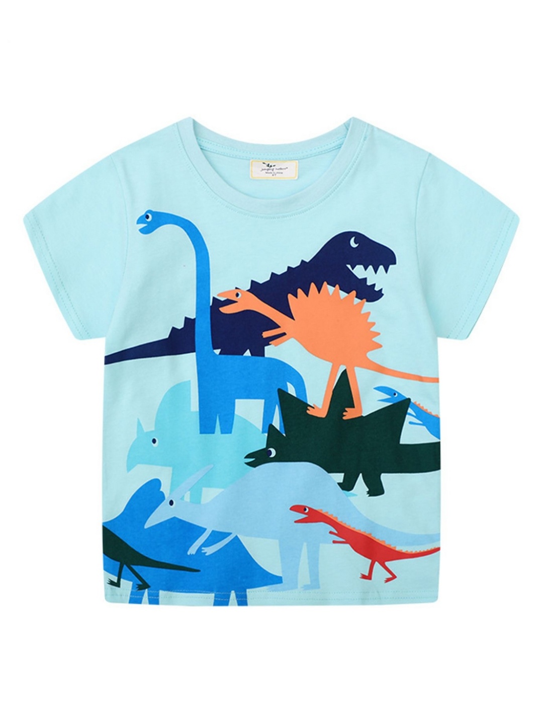 

LULU & SKY Boys Printed Applique T-shirt, Blue