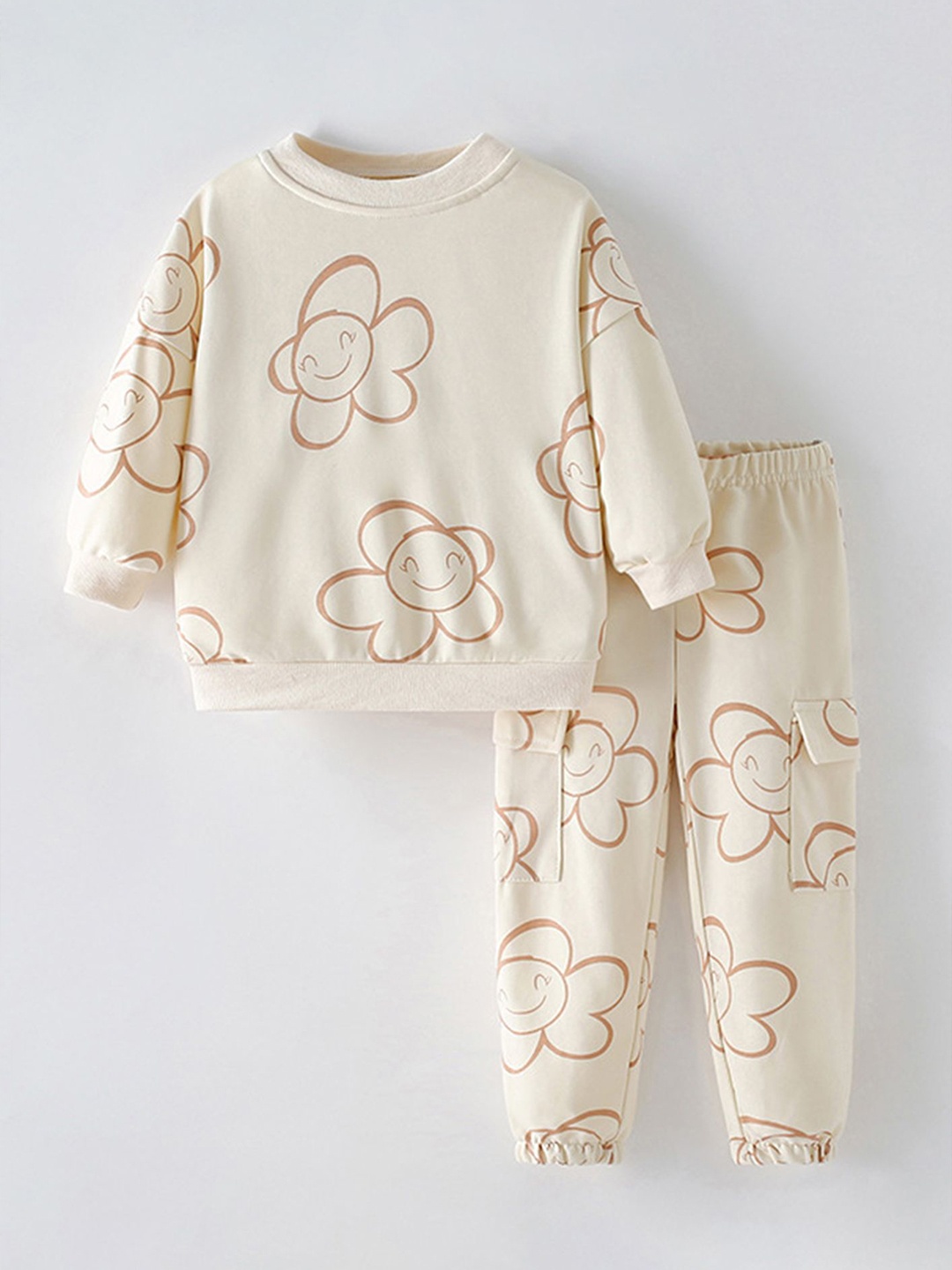 

LULU & SKY Unisex Kids Printed, Beige