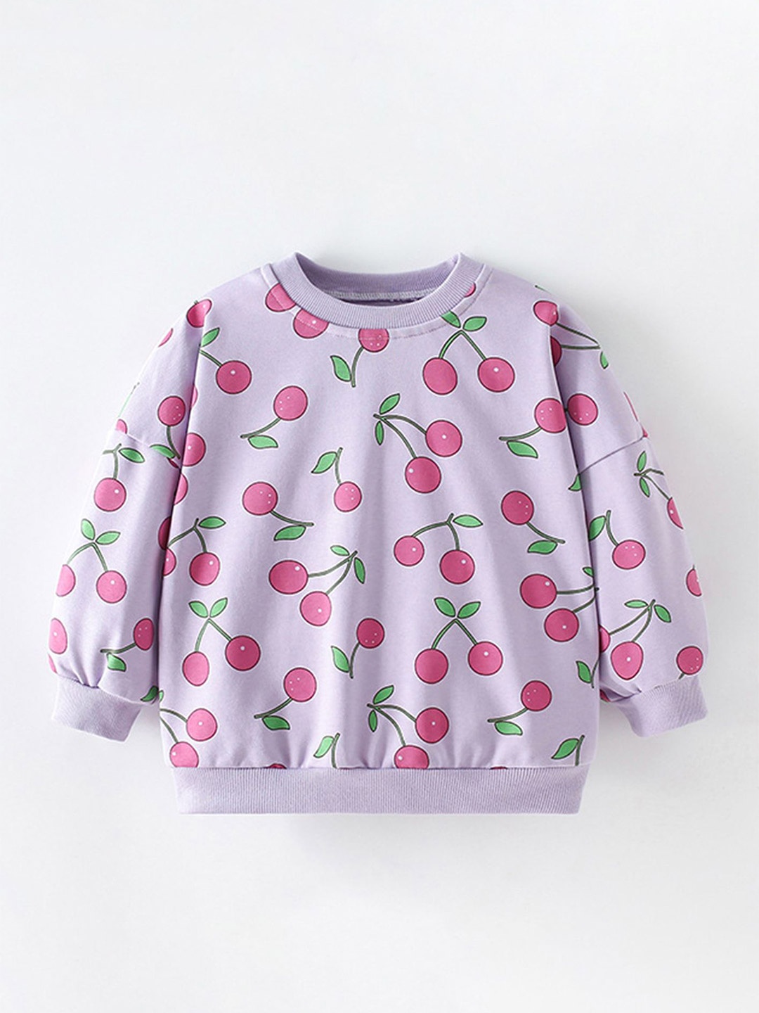 

LULU & SKY Girls Printed Sweatshirt, Purple