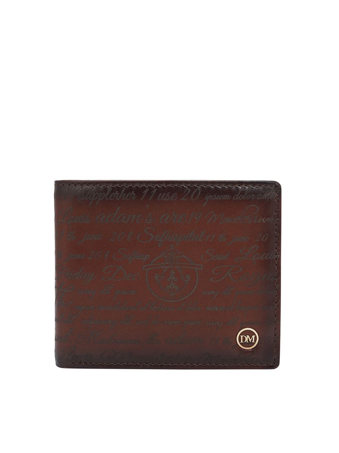 

Da Milano Men Leather Two Fold Wallet, Brown